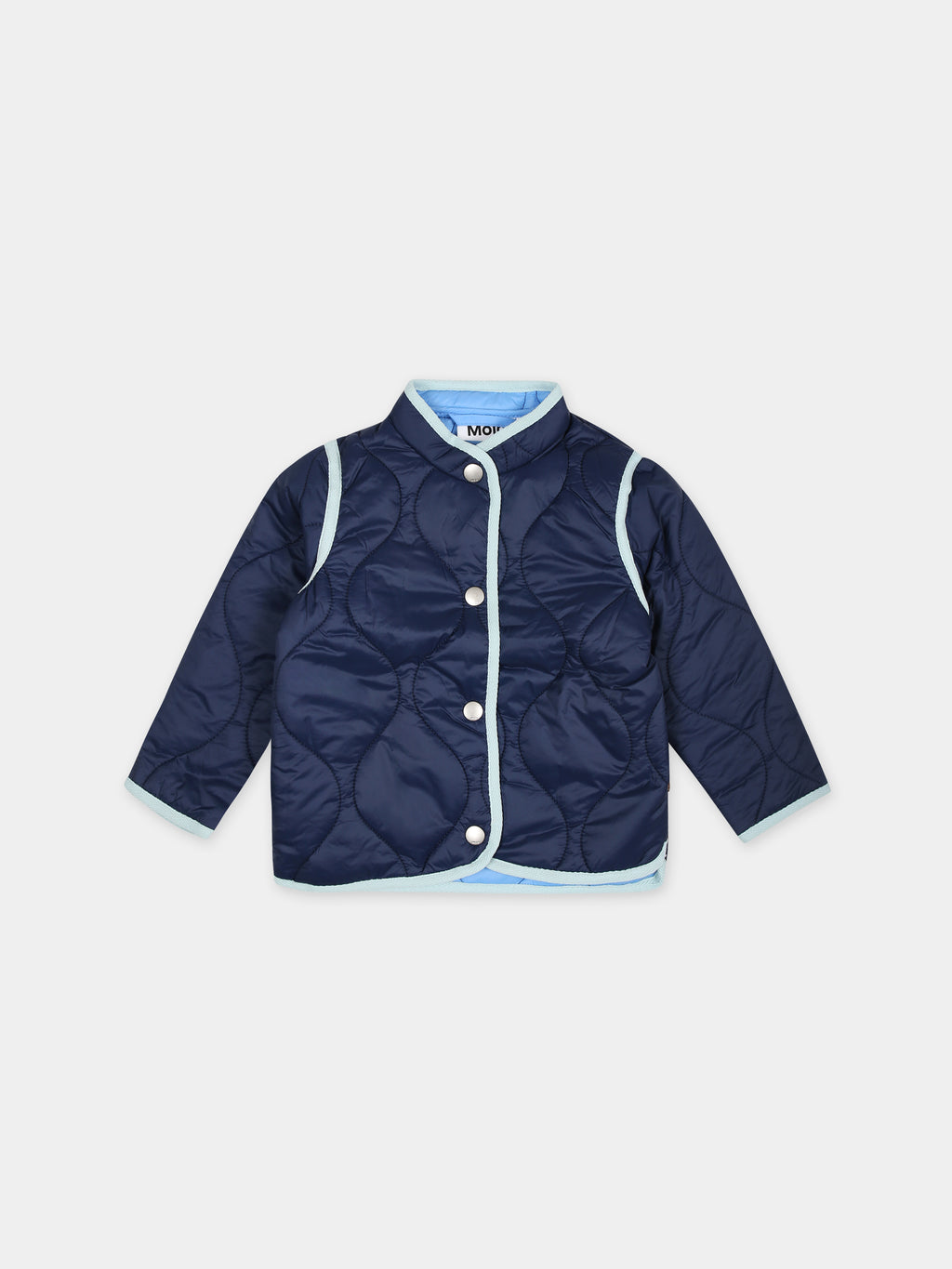 Blue down jacket Harrie for baby kids